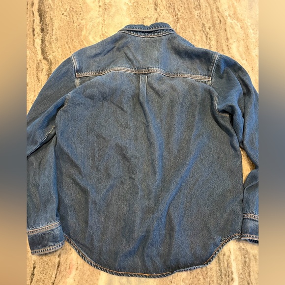 Good American Chambray Button Down Shirt - Picture 2 of 7